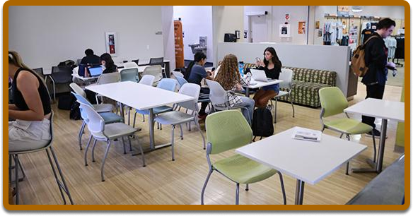 Cafe Image with students sitting