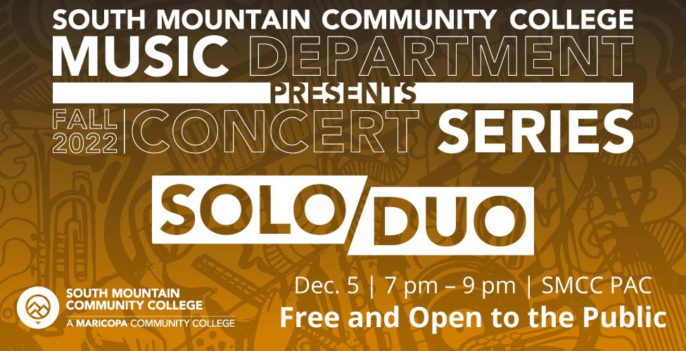 SMCC Music Presents: SOLO/DUO