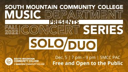 SMCC Music Presents: SOLO/DUO