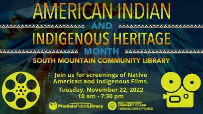 South Mountain Community Library Celebrates American Indian Heritage Month