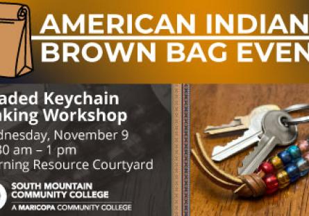 American Indian Brown Bag Event - Beaded Keychain
