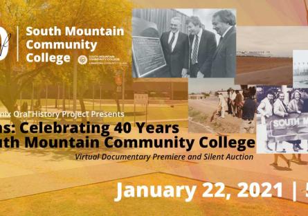 South Phoenix Oral History Project to Premiere Origins: 40 Years of South Mountain Community College January 22