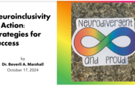 Dr. Beverli Marshall Shares Her Passion for Neuroinclusivity With Rio Students, Staff 