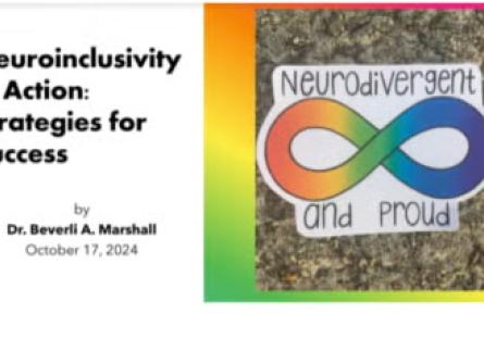 Dr. Beverli Marshall Shares Her Passion for Neuroinclusivity With Rio Students, Staff 